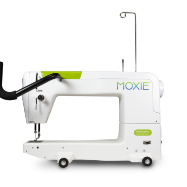 Moxie makes a great first longarm quilting machine, at the best price in the market. She even comes with a starter quilt kit, for step-by-step guidance on quilting with a machine!